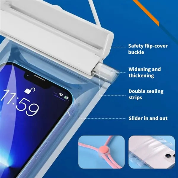 Achilles Waterproof Phone Pouch With Flip Cover Buckle
