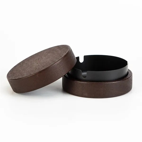 Wooden Ashtray with Lid