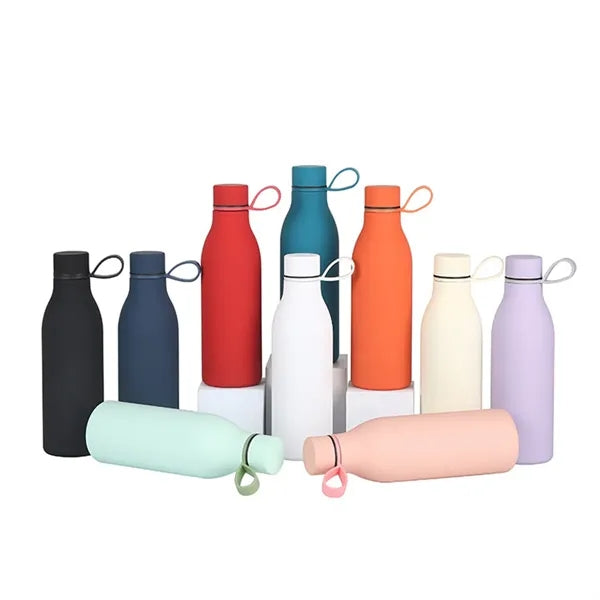 12oz Insulated Water Bottles with Strap Small Mouth