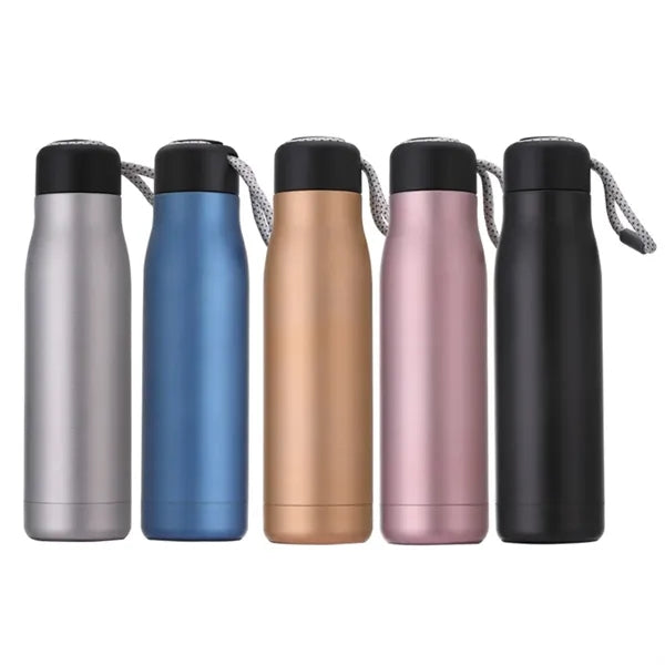 18 oz Insulated Water Bottles with Strap for Sport