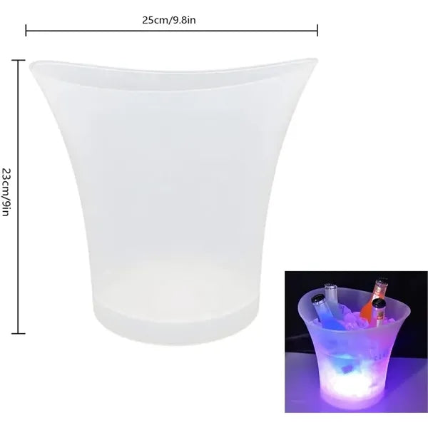 5L LED Ice bucket Automatic 7 Colors Changing