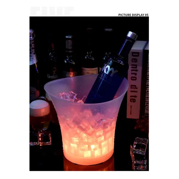 5L LED Ice bucket Automatic 7 Colors Changing