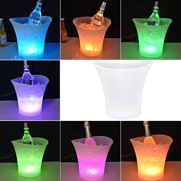 5L LED Ice bucket Automatic 7 Colors Changing