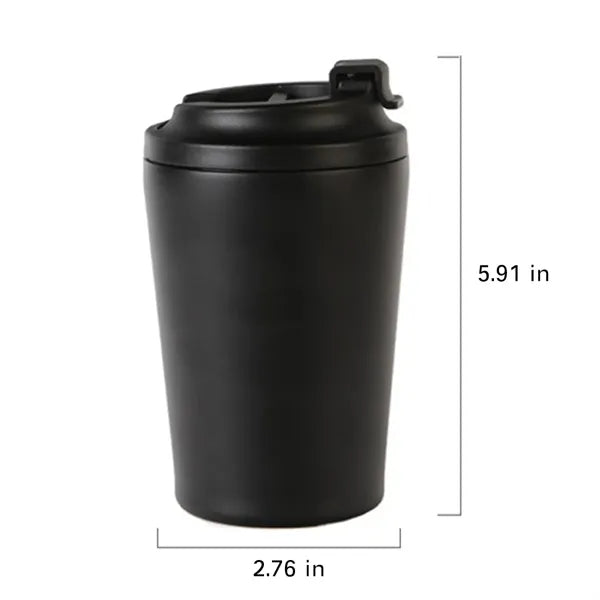 Vacuum Insulated Ceramic Coffee Tumbler With Lid