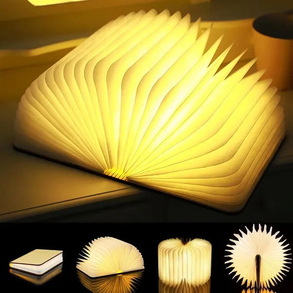 Mini Book Lamp Folding Mood Light 3.1*3.9"
