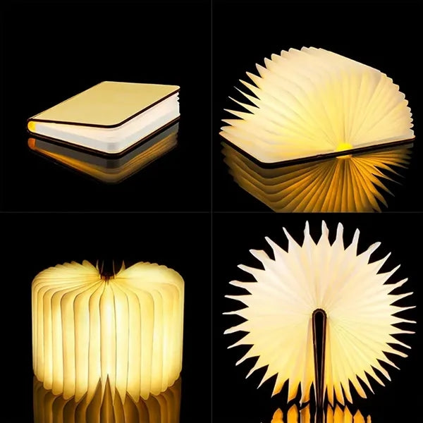 Mini Book Lamp Folding Mood Light 3.1*3.9"