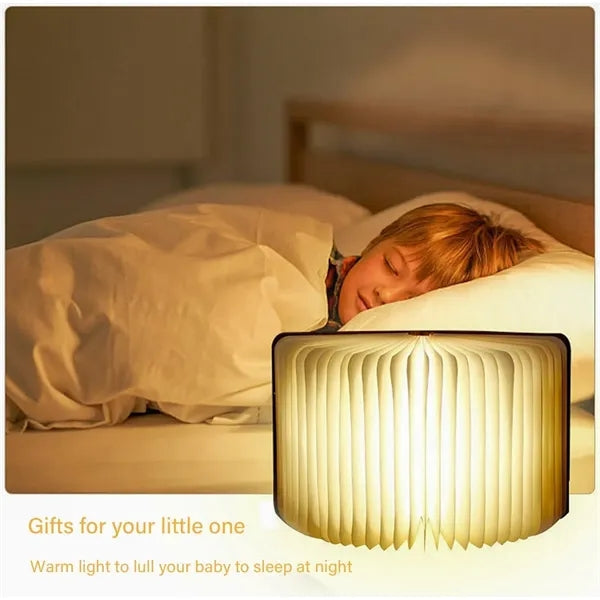 Mini Book Lamp Folding Mood Light 3.1*3.9"