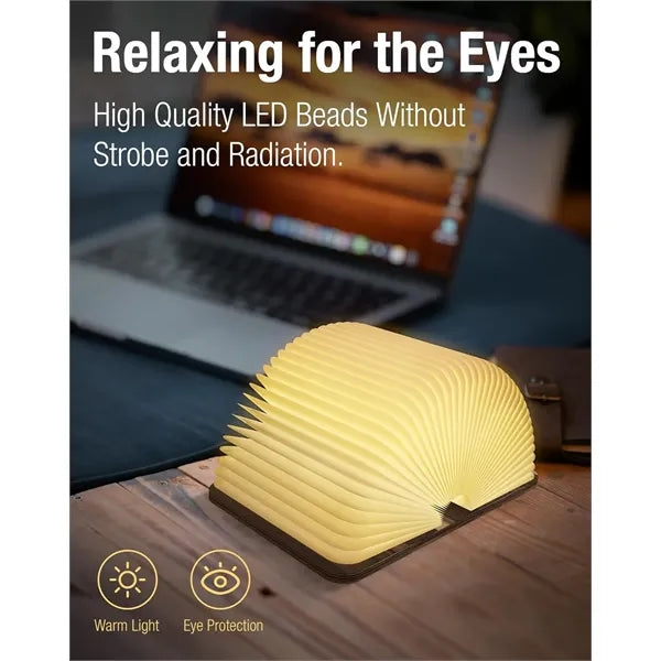 Mini Book Lamp Folding Mood Light 3.1*3.9"