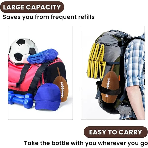 Collapsible Football-Sports Themed Water Bottle