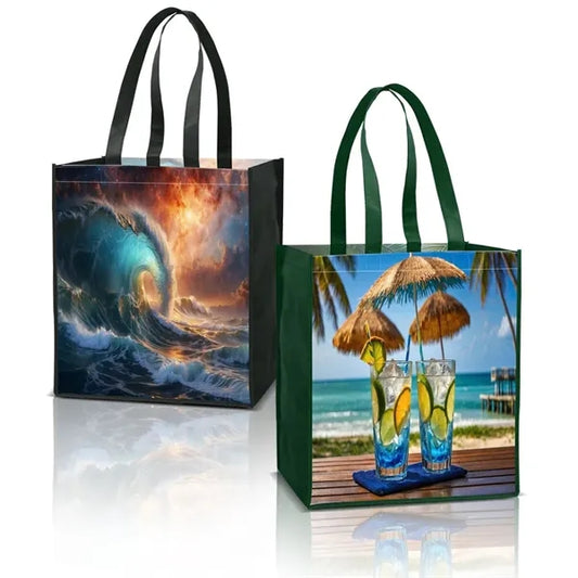 13" W X 15" H X 10" D Laminated Non-Woven Tote Bag