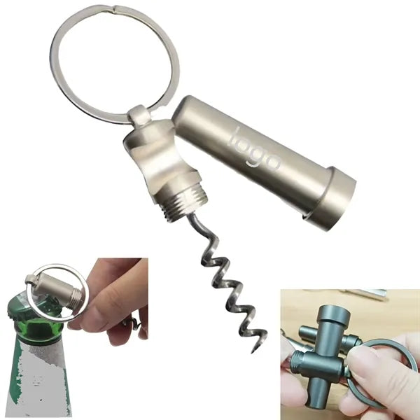 Dual-Purpose Bottle Opener for Beer & Wine