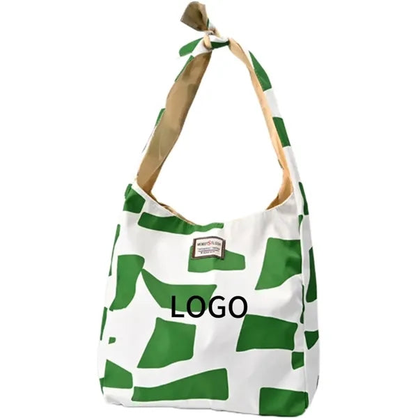 13.4 inch shoulder knotted canvas bag