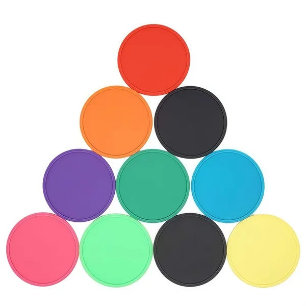 4-inch Round Silicone Coaster