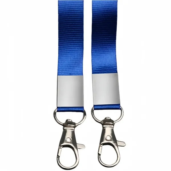 Neck Lanyard ID Holder with Metal Clasp