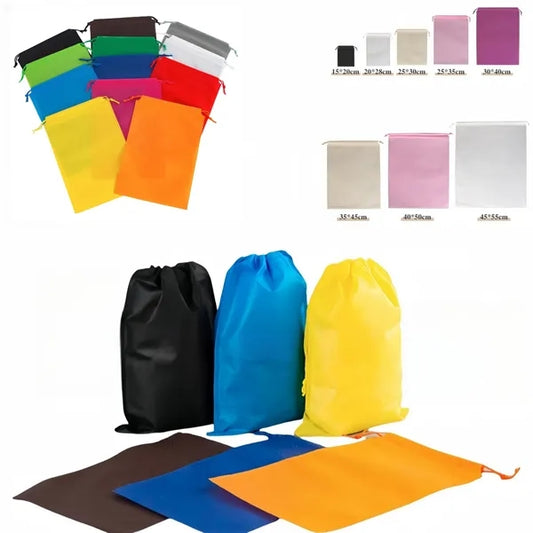 Heavy-Duty Waterproof Drawstring Bags