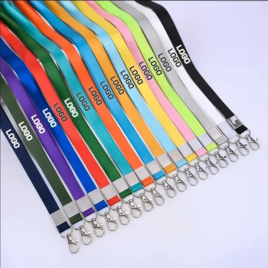Neck Lanyard ID Holder with Metal Clasp