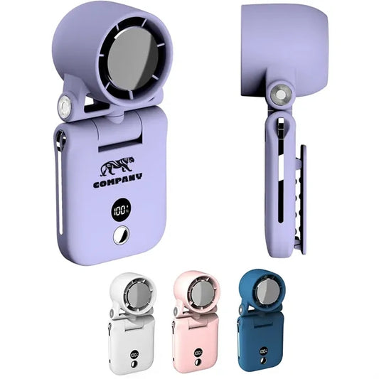 Rechargeable LED Handheld Turbo Fan