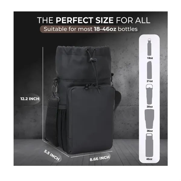 Magnetic bottle pocket with large phone