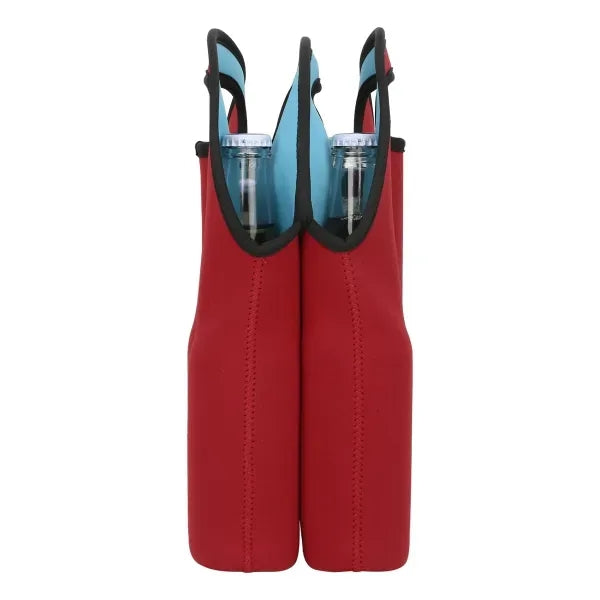 6 Pack Wine Bottle Neoprene Cooler Bag
