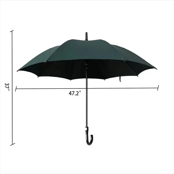 All-Fiber Golf Umbrella With Curved Handle