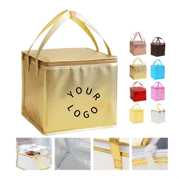 Insulated Zip Cooler Tote Bag
