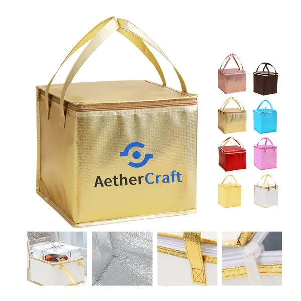 Insulated Zip Cooler Tote Bag