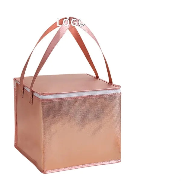 Insulated Zip Cooler Tote Bag