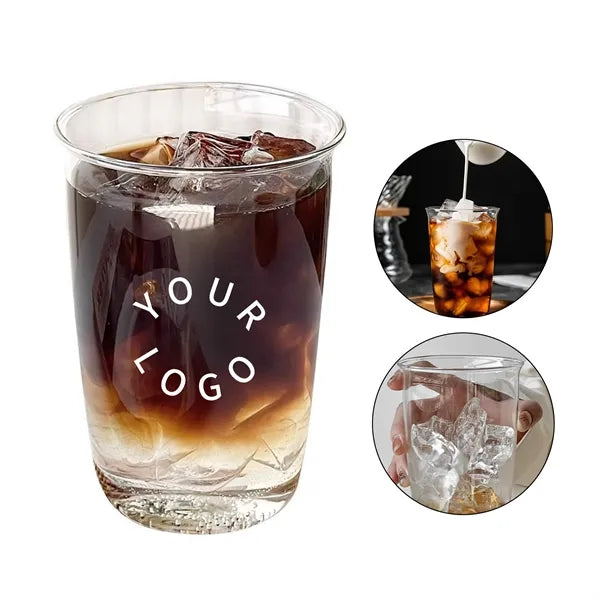 14oz Clear Glass Tumbler for Cold Beverages