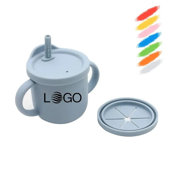 Silicone Baby Straw and Snack Cup