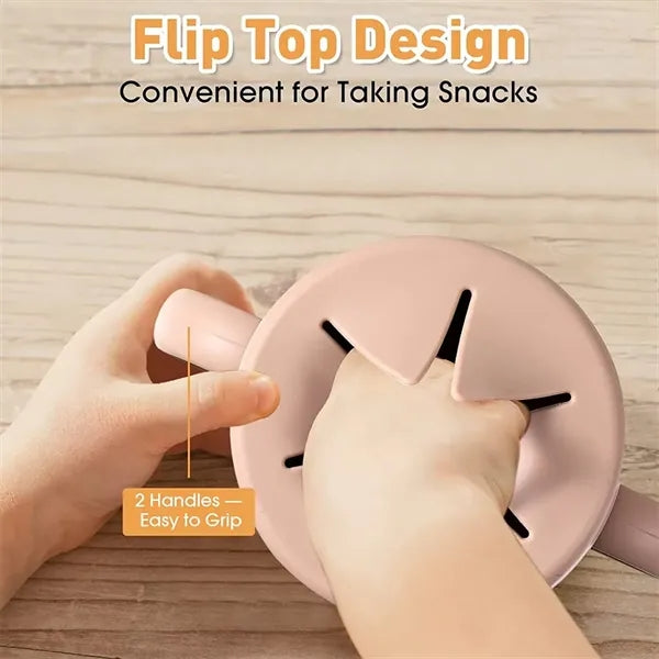 Silicone Baby Straw and Snack Cup