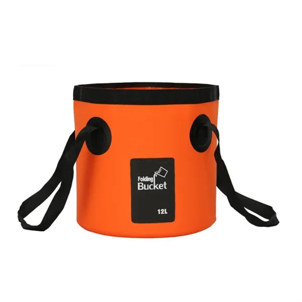 12L Outdoor Portable Collapsible Camping Bucket with Handle