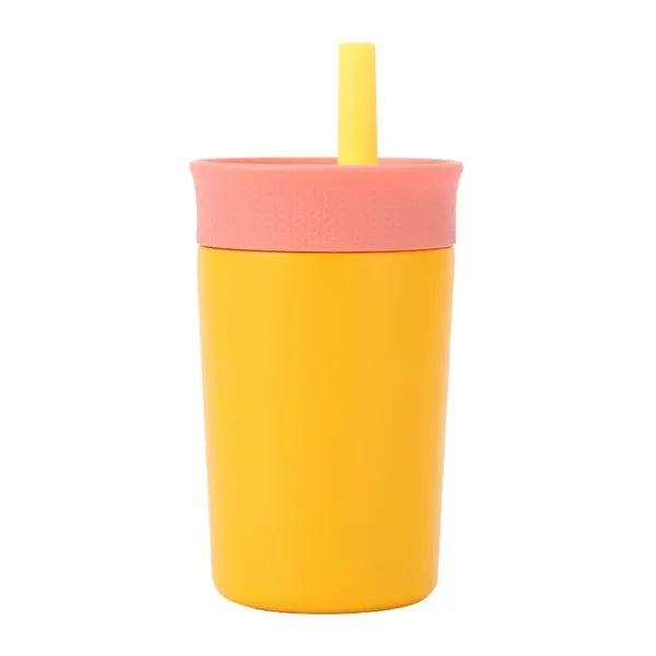 12oz Coffee Cup Mug Stainless Steel Insulation With Straw
