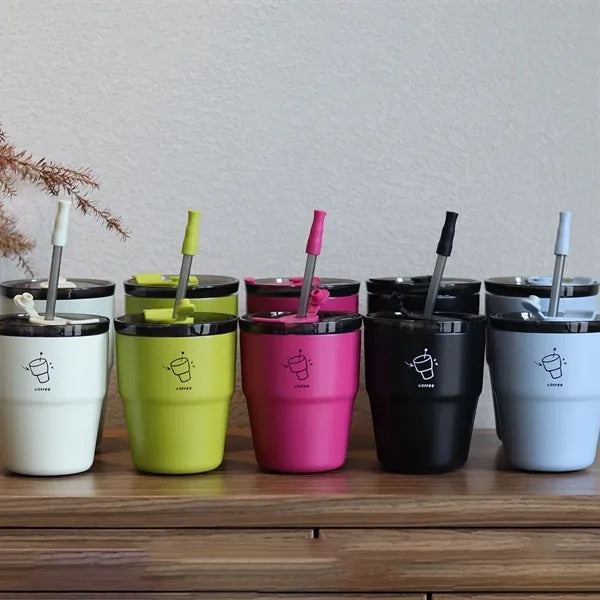 19OZ. Stainless Steel Straw Insulated Coffee Cup