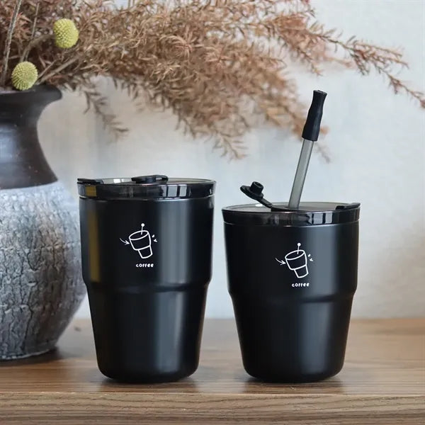 19OZ. Stainless Steel Straw Insulated Coffee Cup