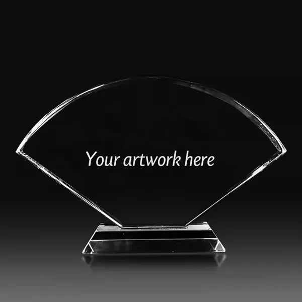 Fan Shape Crystal Award
