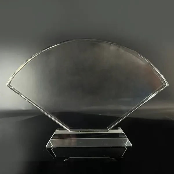 Fan Shape Crystal Award