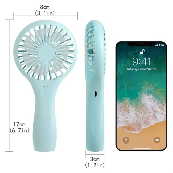 Handheld Mini Fan - USB Rechargeable