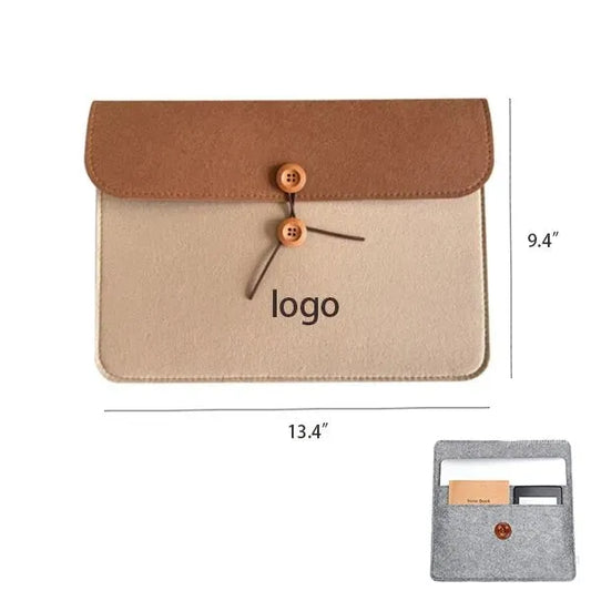 A4 Felt Documents Holder With Buttons