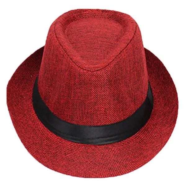 Panama Straw Roll Up Brim Hat