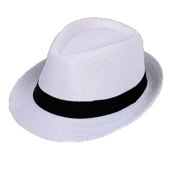 Panama Straw Roll Up Brim Hat