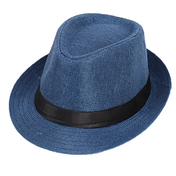 Panama Straw Roll Up Brim Hat
