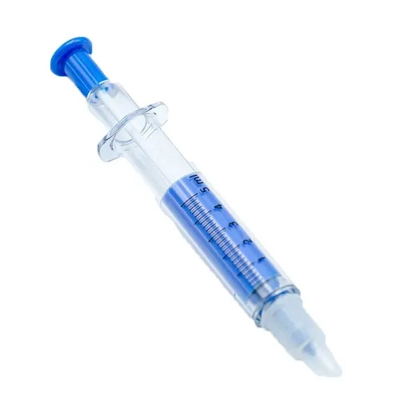 Double-Ended Syringe Fluorescent Stick Ballpoint Pen
