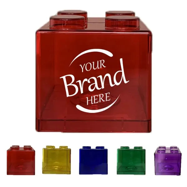 Transparent Building Block Piggy Bank