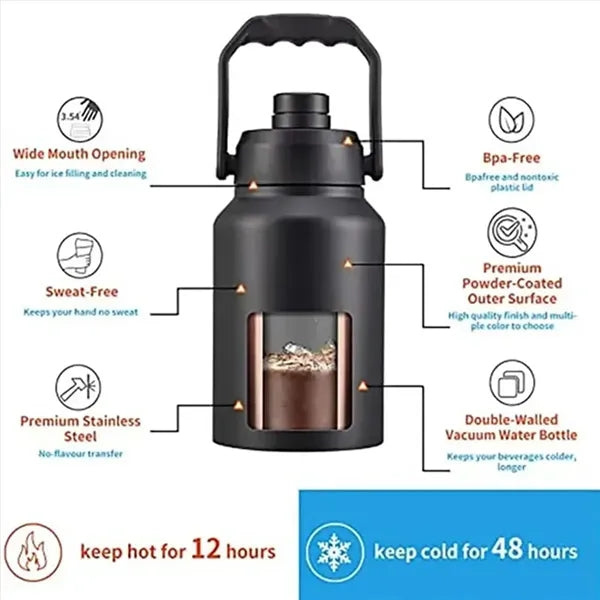64oz Insulated Water Bottle with Handle