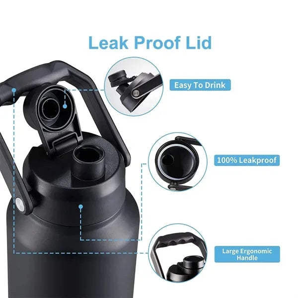 64oz Insulated Water Bottle with Handle