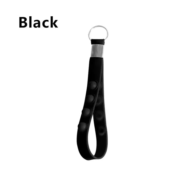 Push-Pop Stress Reliever KeyChain Silicone Key Ring