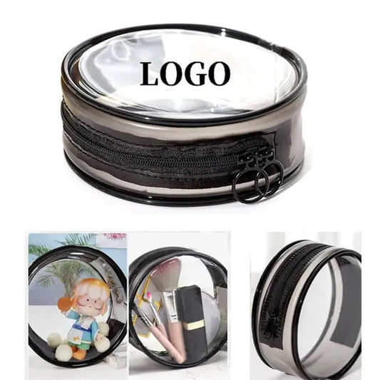 Round Clear PVC Travel Cosmetic Bag