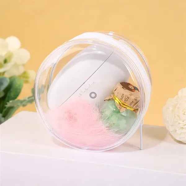 Round Clear PVC Travel Cosmetic Bag