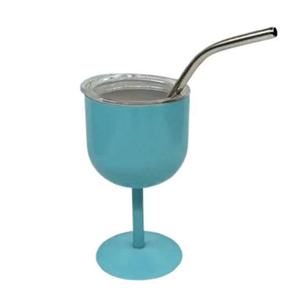 4oz Stainless Steel Wine Glasses with Lid