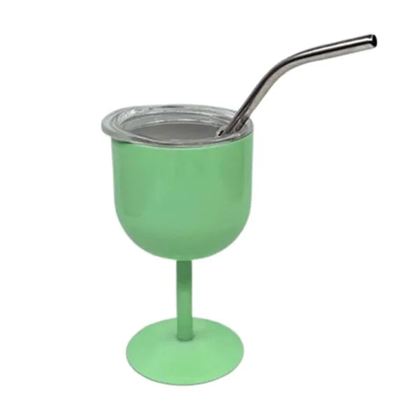 4oz Stainless Steel Wine Glasses with Lid